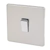 Varilight 10AX 1-Gang Intermediate Switch Satin Chrome
