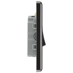 LAP 10AX 3-Gang 2-Way Light Switch Black Nickel With Black Inserts -British General Shop 65066 A4