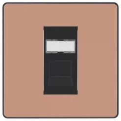 British General Evolve RJ45 Ethernet Socket Copper With Black Inserts 8 British General Evolve RJ45 Ethernet Socket Copper With Black Inserts -British General Shop 651XF A1