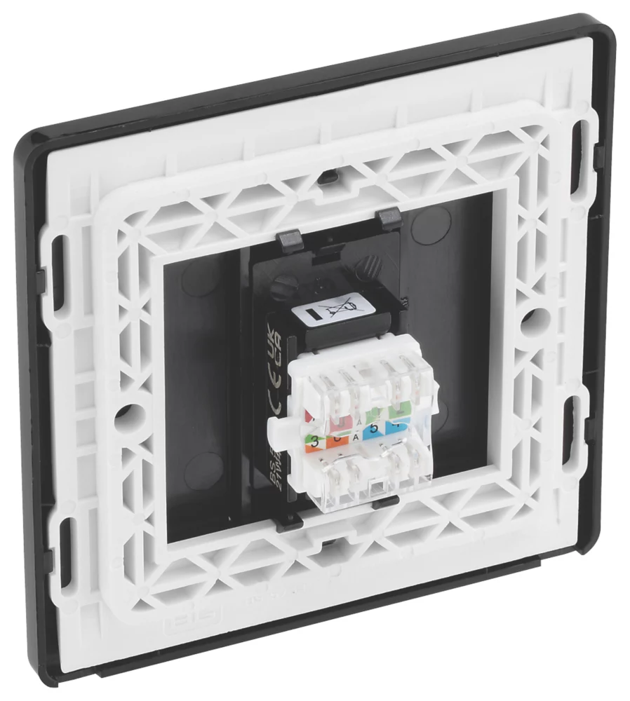 British General Evolve RJ45 Ethernet Socket Copper With Black Inserts 5 British General Evolve RJ45 Ethernet Socket Copper With Black Inserts - Image 3