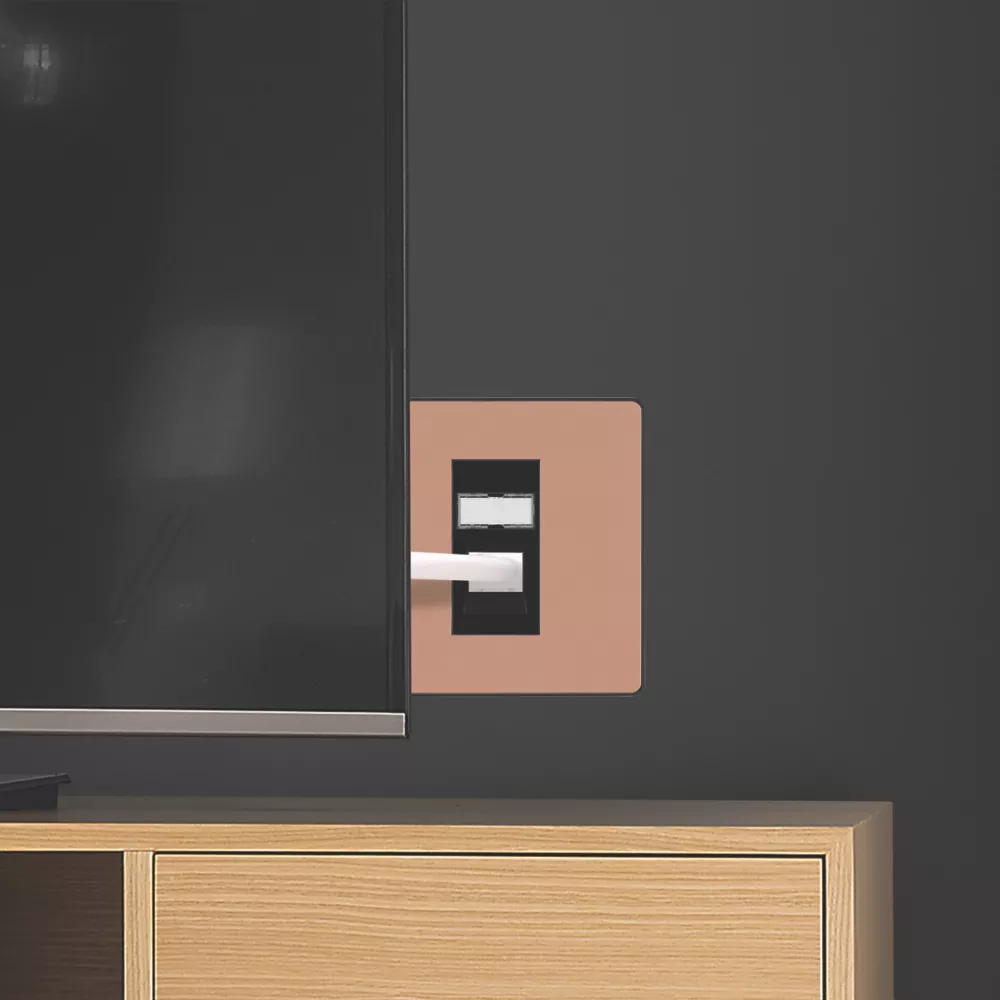 British General Evolve RJ45 Ethernet Socket Copper With Black Inserts 7 British General Evolve RJ45 Ethernet Socket Copper With Black Inserts - Image 5