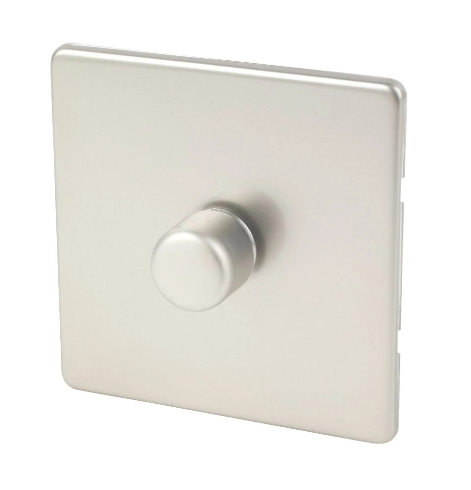 Varilight V-Pro 1-Gang 2-Way LED Dimmer Switch Satin Chrome 3 Varilight V-Pro 1-Gang 2-Way LED Dimmer Switch Satin Chrome