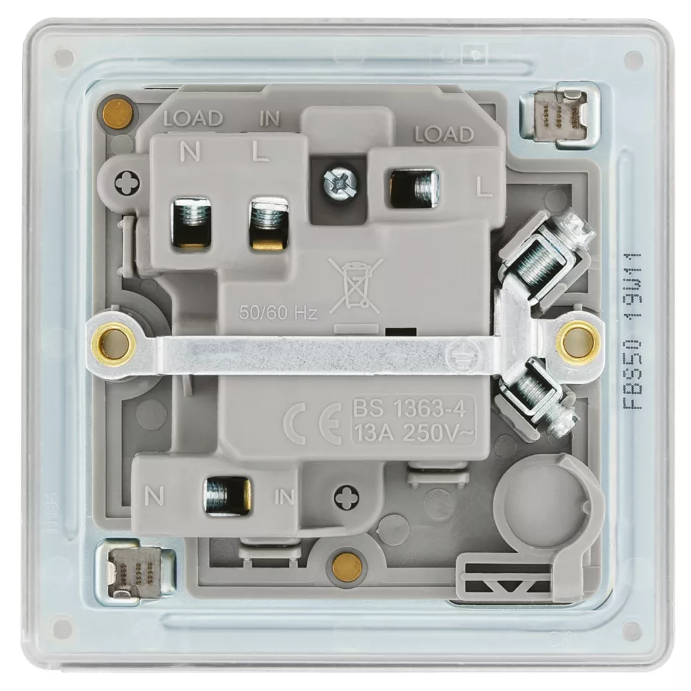 LAP 13A Switched Fused Spur Brushed Stainless Steel 6 LAP 13A Switched Fused Spur Brushed Stainless Steel - Image 4