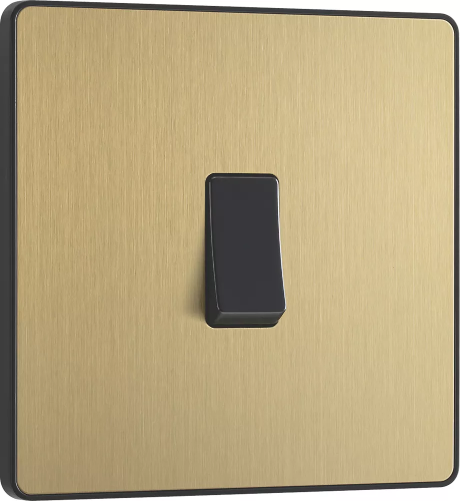 British General Evolve 20 A 16AX 1-Gang 2-Way Light Switch Satin Brass With Black Inserts 4 British General Evolve 20 A 16AX 1-Gang 2-Way Light Switch Satin Brass With Black Inserts - Image 2
