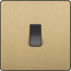 British General Evolve 20 A 16AX 1-Gang 2-Way Light Switch Satin Brass With Black Inserts 11 British General Evolve 20 A 16AX 1-Gang 2-Way Light Switch Satin Brass With Black Inserts -British General Shop 652PY A2