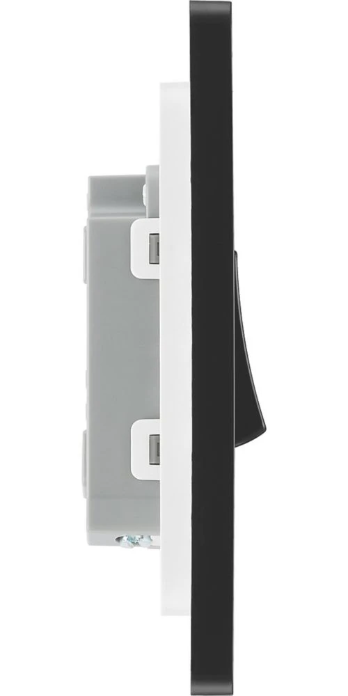 British General Evolve 20 A 16AX 1-Gang 2-Way Light Switch Satin Brass With Black Inserts 8 British General Evolve 20 A 16AX 1-Gang 2-Way Light Switch Satin Brass With Black Inserts - Image 6