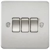 Knightsbridge FP4000BC 10AX 3-Gang 2-Way Light Switch Brushed Chrome 2 Knightsbridge FP4000BC 10AX 3-Gang 2-Way Light Switch Brushed Chrome -British General Shop 652TX P
