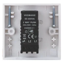 British General 900 Series 1-Gang 2-Way LED Dimmer Switch White -British General Shop 65335 A2