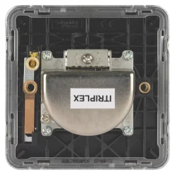 Schneider Electric Lisse Deco 1-Gang Triplex Multimedia Socket Polished Chrome With Black Inserts 9 Schneider Electric Lisse Deco 1-Gang Triplex Multimedia Socket Polished Chrome With Black Inserts -British General Shop 654FF A3