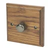 Varilight V-Pro 1-Gang 2-Way LED Dimmer Switch Medium Oak -British General Shop 6594H P