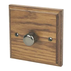 Varilight V-Pro 1-Gang 2-Way LED Dimmer Switch Medium Oak