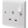 Crabtree Instinct 13A 1-Gang DP Switched Socket White 2 Crabtree Instinct 13A 1-Gang DP Switched Socket White -British General Shop 660HV P