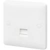 MK Base Master Telephone Socket White With White Inserts