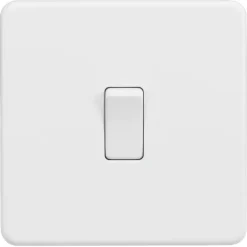 Knightsbridge SF8341MW 20A 1-Gang DP Control Switch Matt White