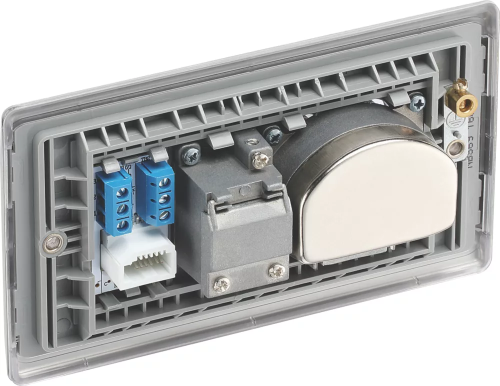 British General NEXUS METAL 2-Gang Quadruplex TV Socket Brushed Steel 5 British General NEXUS METAL 2-Gang Quadruplex TV Socket Brushed Steel - Image 3