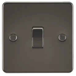 Knightsbridge FP1200GM 10AX 1-Gang Intermediate Switch Gunmetal