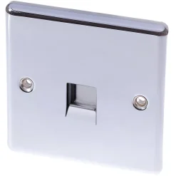 LAP Master Telephone Socket Polished Chrome