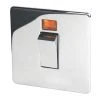 Crabtree Platinum 45A 1-Gang DP Cooker Switch Polished Chrome With Neon