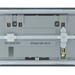 LAP 13A 2-Gang SP Switched Socket + 3.1A 2-Outlet Type A USB Charger Polished Chrome With Black Inserts 9 LAP 13A 2-Gang SP Switched Socket + 3.1A 2-Outlet Type A USB Charger Polished Chrome With Black Inserts -British General Shop 6873P A2