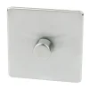 Crabtree Platinum 1-Gang 2-Way Dimmer Switch Satin Chrome -British General Shop 69050 P