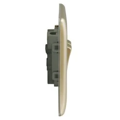 British General Nexus Metal 20A 2-Gang 2-Way Light Switch Pearl Nickel With Colour-Matched Inserts -British General Shop 69319 A3