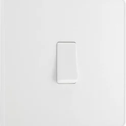 British General Evolve 20 A 16AX 1-Gang 2-Way Light Switch Pearlescent White With White Inserts -British General Shop 693PY A1