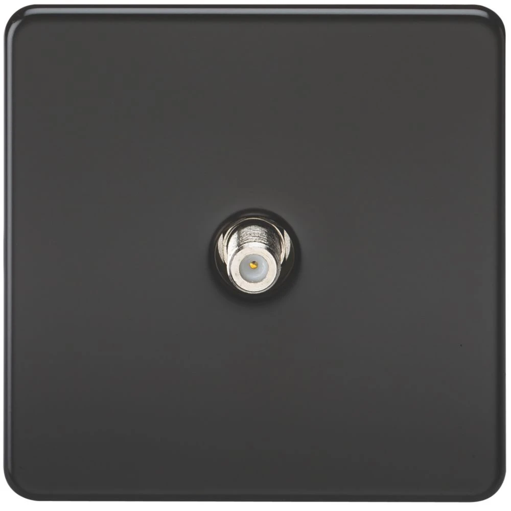 Knightsbridge SF0150MB 1-Gang F-Type Satellite Socket Matt Black 3 Knightsbridge SF0150MB 1-Gang F-Type Satellite Socket Matt Black