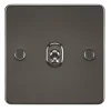 Knightsbridge FP1TOGGM 10AX 1-Gang 2-Way Light Switch Gunmetal -British General Shop 696TY P