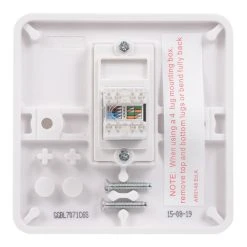 Schneider Electric Lisse RJ45 Ethernet Socket White -British General Shop 6973J A3