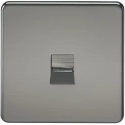 Knightsbridge SF7400BN Slave Telephone Socket Black Nickel