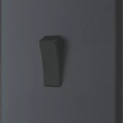 British General Evolve 20A 16AX 1-Gang Intermediate Light Switch Grey With Black Inserts
