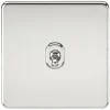 Knightsbridge SF1TOGPC 10AX 1-Gang 2-Way Light Switch Polished Chrome