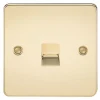 Knightsbridge FP7300PB Master Telephone Socket Polished Brass -British General Shop 703TY P