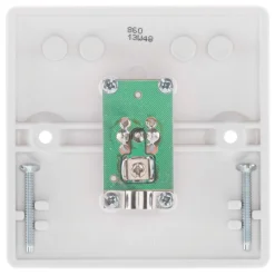 British General 800 Series 1-Gang Coaxial TV Socket White -British General Shop 704HV A3