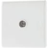 British General 800 Series 1-Gang Coaxial TV Socket White