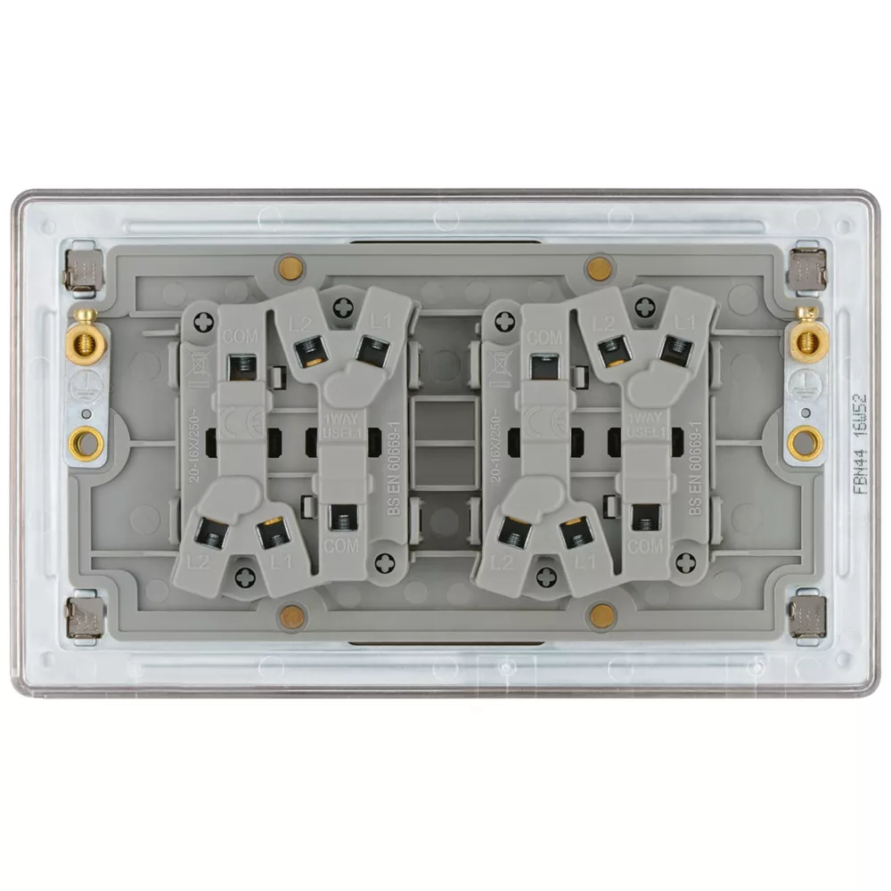 LAP 20A 16AX 4-Gang 2-Way Light Switch Black Nickel 6 LAP 20A 16AX 4-Gang 2-Way Light Switch Black Nickel - Image 4