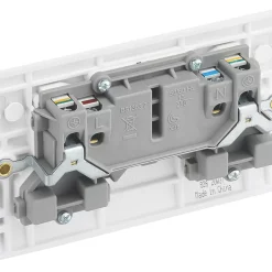 British General 800 Series 13A 2-Gang SP Switched Power Socket White With LED 8 British General 800 Series 13A 2-Gang SP Switched Power Socket White With LED -British General Shop 709XF A2