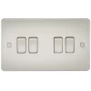 Knightsbridge FP4100PL 10AX 4-Gang 2-Way Light Switch Pearl -British General Shop 712TY P