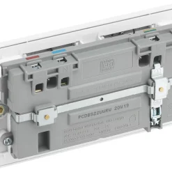 British General Evolve 13A 2-Gang SP Switched Double Socket With WiFi Extender + 2.1A 1-Outlet Type A USB Charger Brushed Steel With White Inserts 13 British General Evolve 13A 2-Gang SP Switched Double Socket With WiFi Extender + 2.1A 1-Outlet Type A USB Charger Brushed Steel With White Inserts -British General Shop 713RF A4
