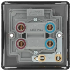 LAP 45A 1-Gang DP Cooker Switch Black Nickel With LED -British General Shop 7151P A3