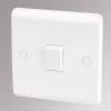 LAP 10AX 1-Gang 1-Way Light Switch White -British General Shop 71728 P