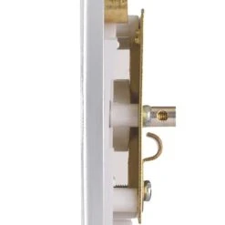 Schneider Electric Ultimate Low Profile 1-Gang Coaxial TV Socket Polished Chrome With White Inserts -British General Shop 7179J A2