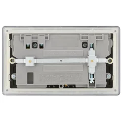 LAP 13A 2-Gang DP Switched Socket + 3.1A 2-Outlet Type A USB Charger Slate Grey With Black Inserts 9 LAP 13A 2-Gang DP Switched Socket + 3.1A 2-Outlet Type A USB Charger Slate Grey With Black Inserts -British General Shop 718KJ A3