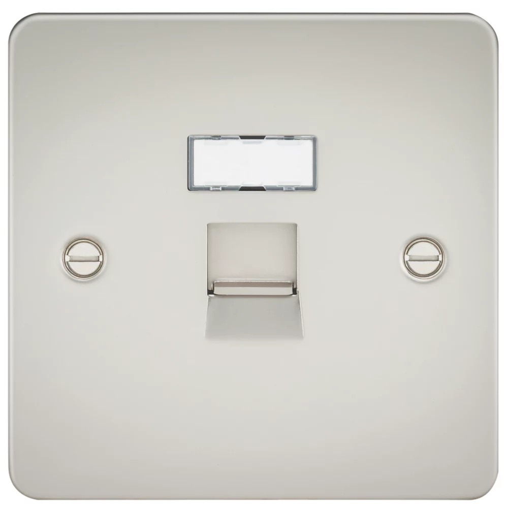 Knightsbridge FPRJ45PL RJ45 Ethernet Socket Pearl 3 Knightsbridge FPRJ45PL RJ45 Ethernet Socket Pearl