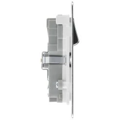 LAP 13A 2-Gang SP Switched Socket + 3.1A 2-Outlet Type A USB Charger Polished Chrome With White Inserts 12 LAP 13A 2-Gang SP Switched Socket + 3.1A 2-Outlet Type A USB Charger Polished Chrome With White Inserts -British General Shop 7325P A4