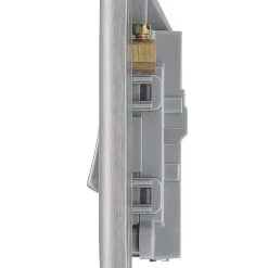 British General Nexus Metal 20A 1-Gang DP Control Switch Brushed Steel With LED -British General Shop 73493 A2