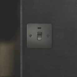 Knightsbridge FP8341NBC 20A 1-Gang DP Control Switch Brushed Chrome With LED -British General Shop 734VF A1