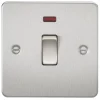 Knightsbridge FP8341NBC 20A 1-Gang DP Control Switch Brushed Chrome With LED -British General Shop 734VF P
