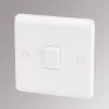 LAP 10AX 1-Gang 2-Way Light Switch White -British General Shop 73945 P