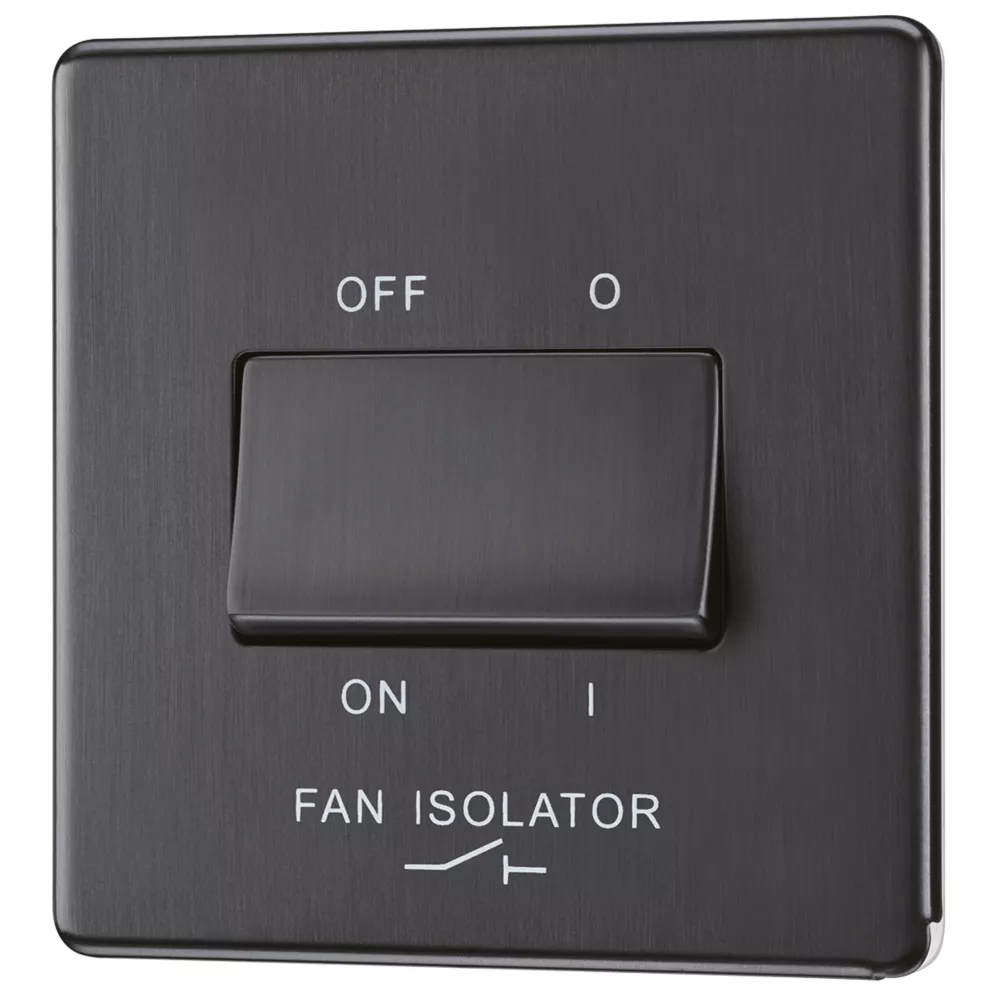 LAP 10A 1-Gang 3-Pole Fan Isolator Switch Slate Grey 3 LAP 10A 1-Gang 3-Pole Fan Isolator Switch Slate Grey